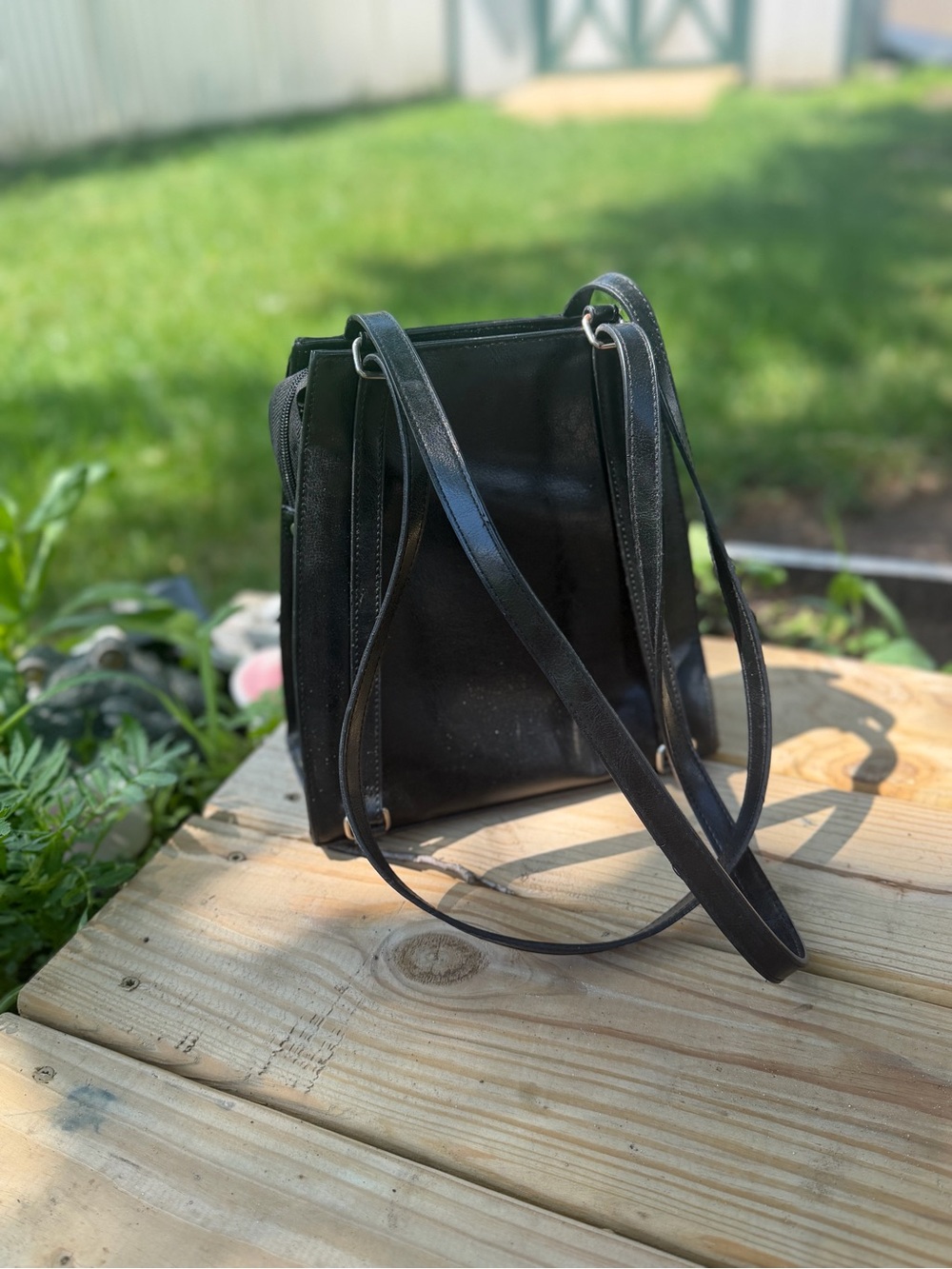 Vintage Betty Boop Mini Convertible Backpack Purse Y2K Black Faux Leather Bag - Picture 5 of 8